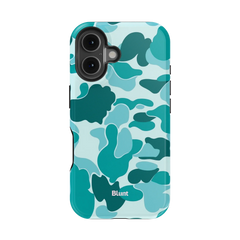 Aqua Camo iPhone Case