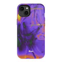 Violet Static iPhone Case