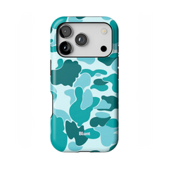Aqua Camo iPhone Case