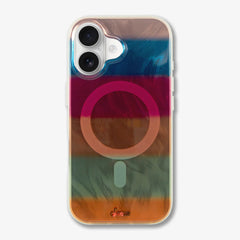 Fuzzy Sweater Stripes MagSafe® Compatible iPhone Case