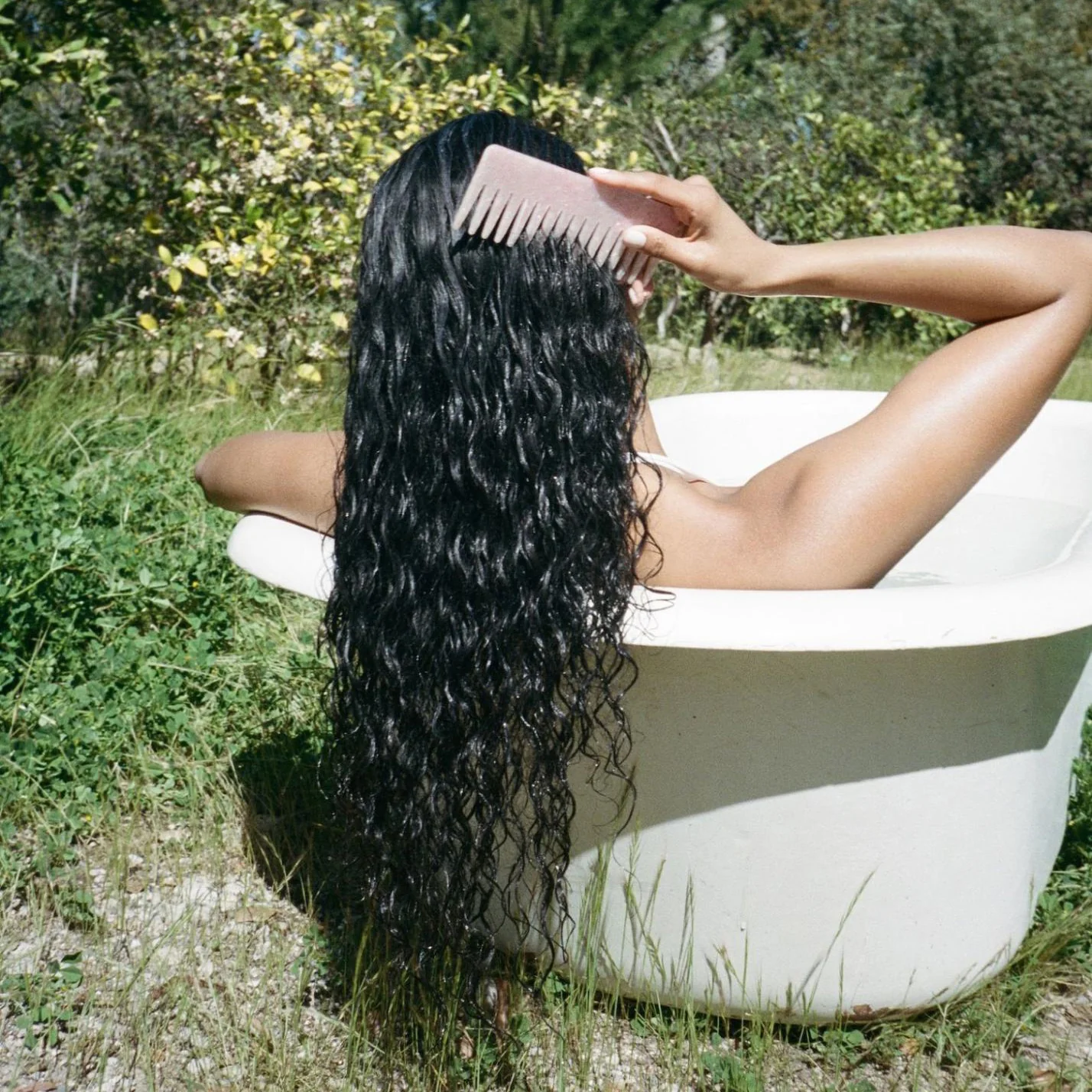 Detangling Comb in Pink Sugar