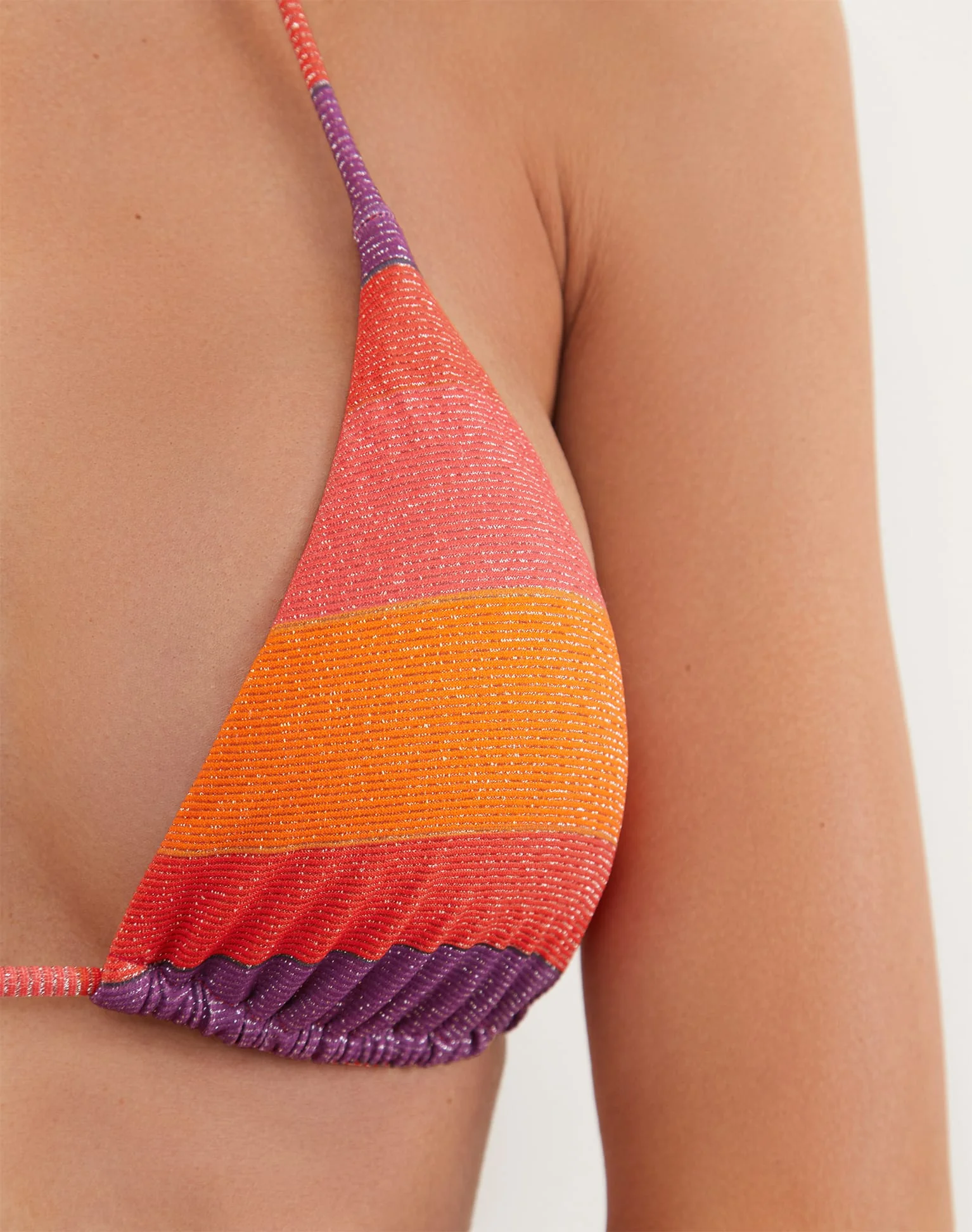 Lurex Tri Top - Heatwave