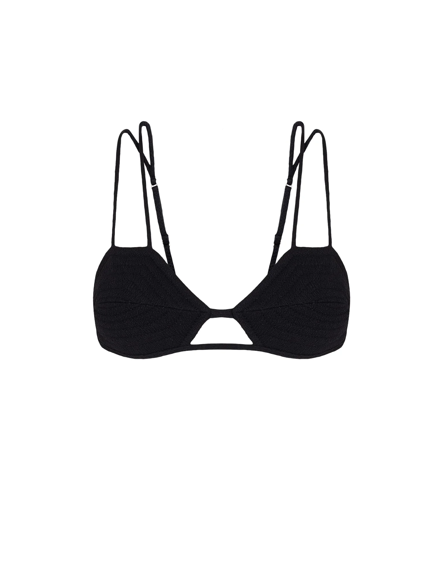 Firenze Esther Parallel Tri Top - Black