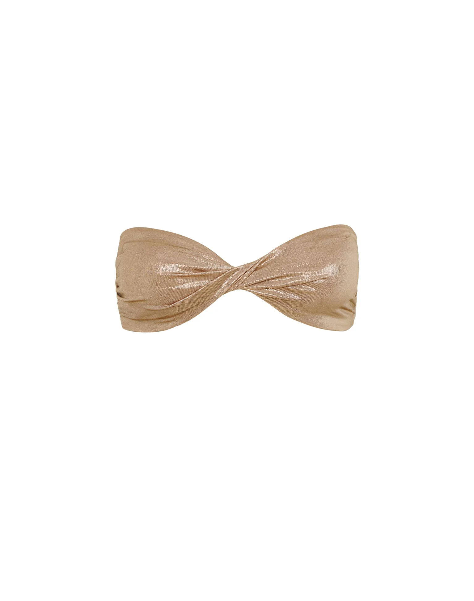 Cassie Bandeau Top - Champagne