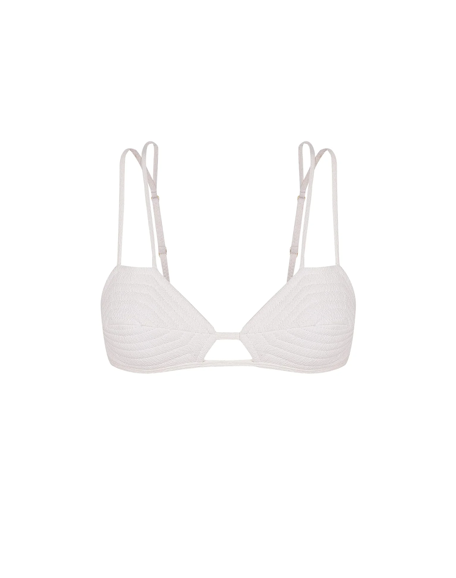 Firenze Esther Parallel Tri Top - White